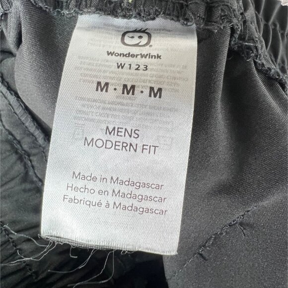 Wonderwink Mens Modern Fit Black Elastic Waist Drawstring Cargo Pants Size 30 - Picture 8 of 14